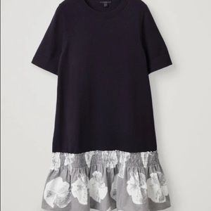 COS Smocked Panel A Line Dress - Brand new